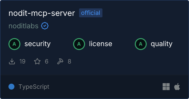 Nodit Server MCP server