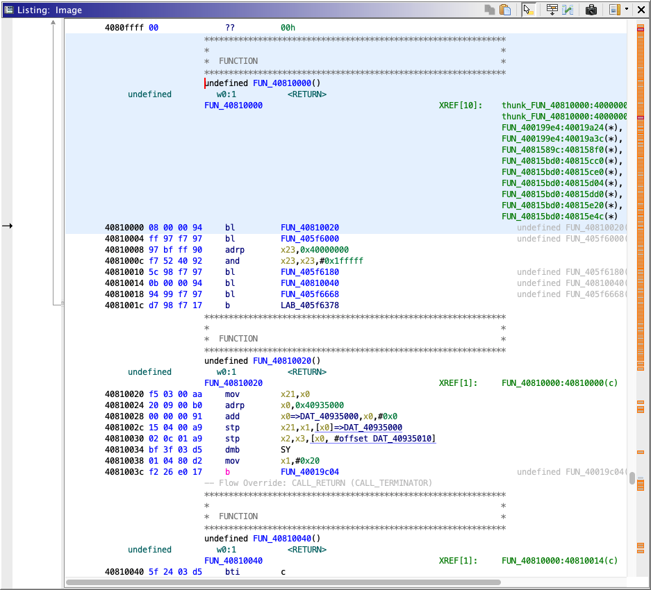 Ghidra with PinePhone Linux Image