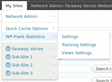 Multisite Toolbar Additions: Included plugin support for Network aware plugins. (Click here for larger version of screenshot).