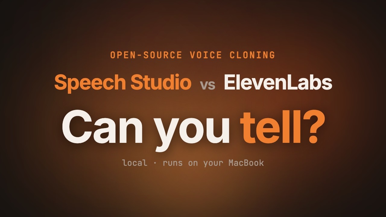 Voice cloning with VoxCPM2 — watch the speech-studio demo on YouTube