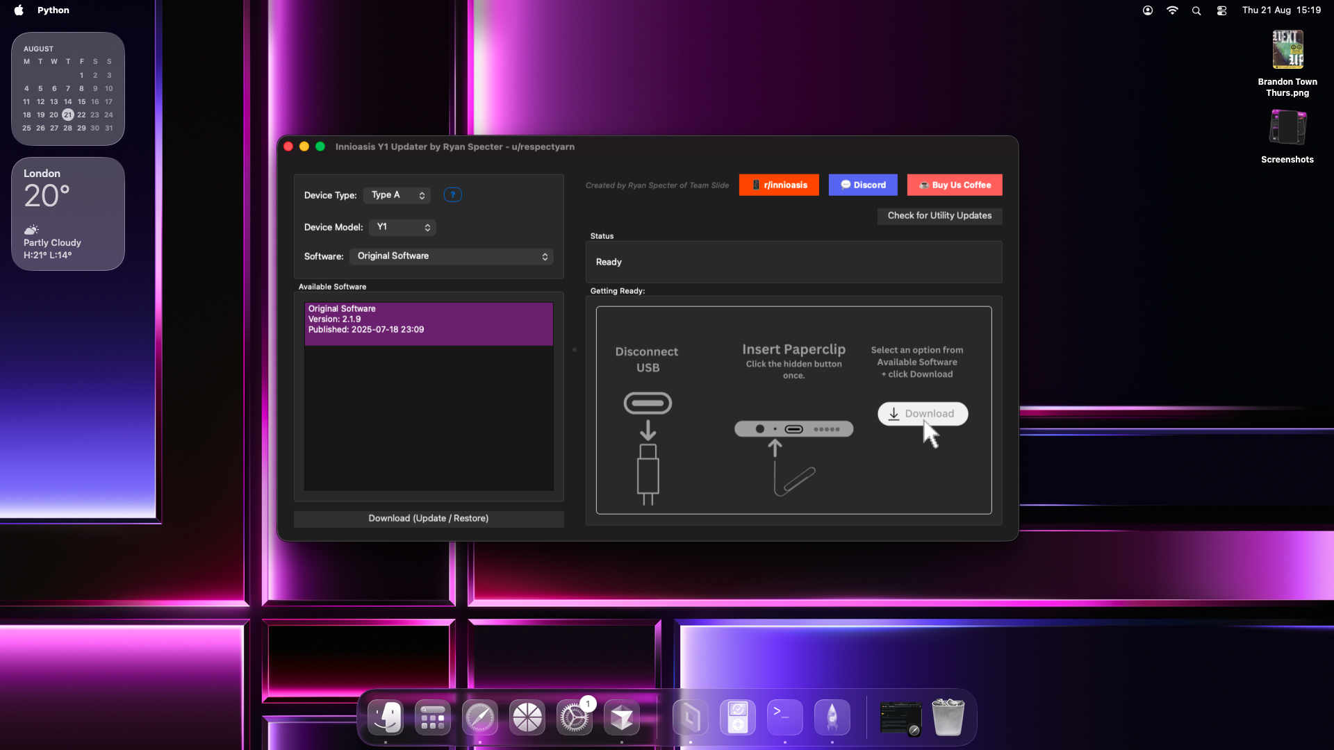Innioasis Updater Screenshot