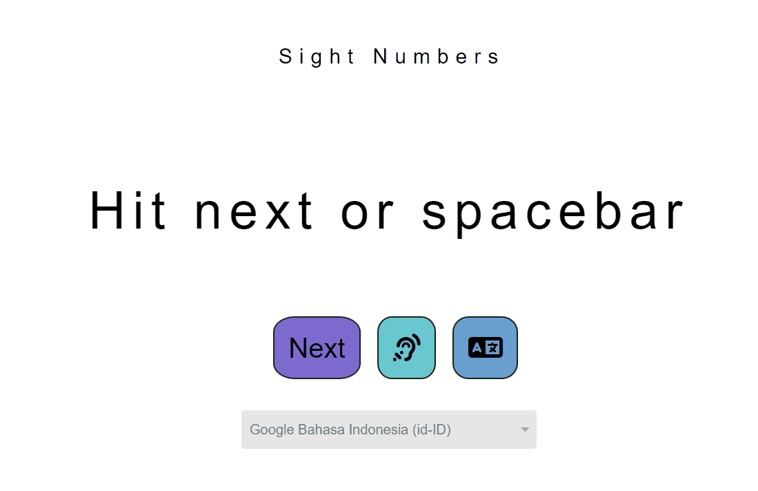 Sight Numbers