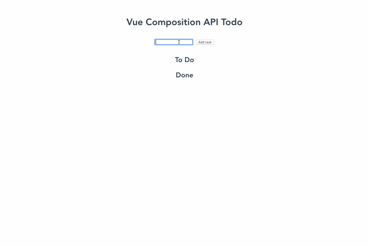 Gif showing someone adding todo items then checking them off in the app.