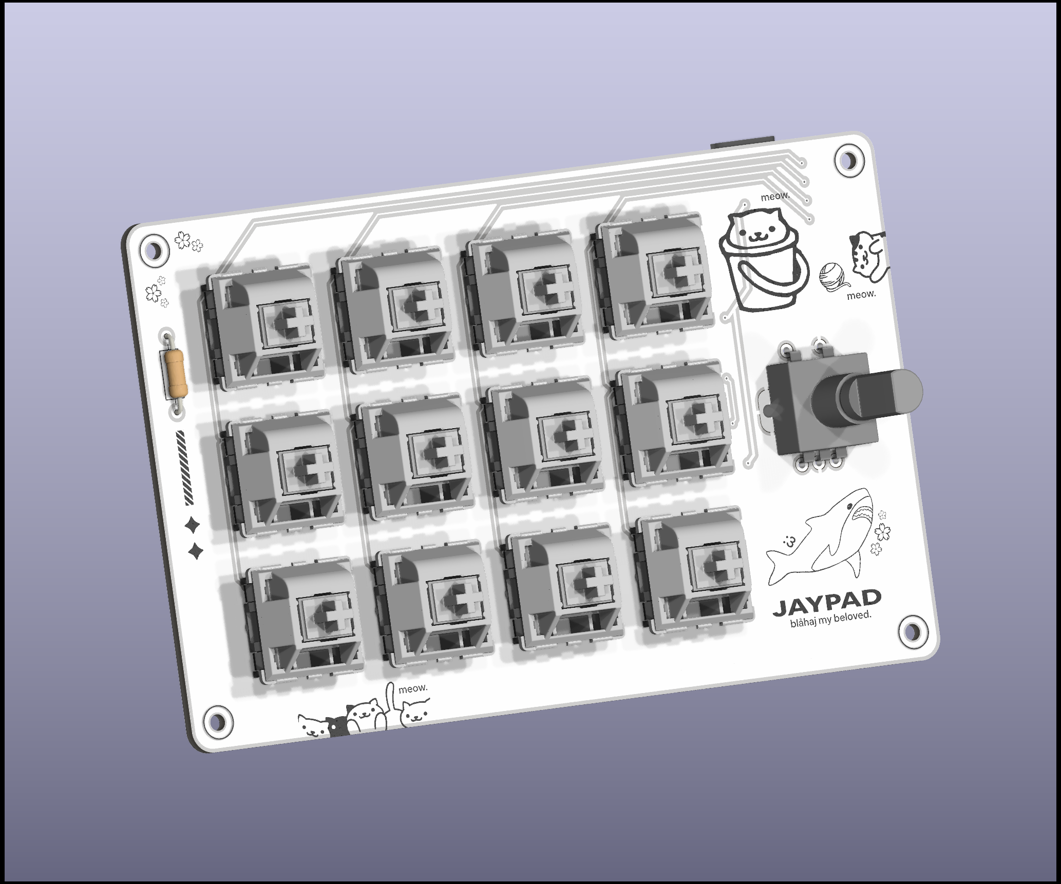 Font of PCB