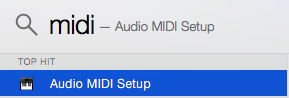 Audio MIDI Setup