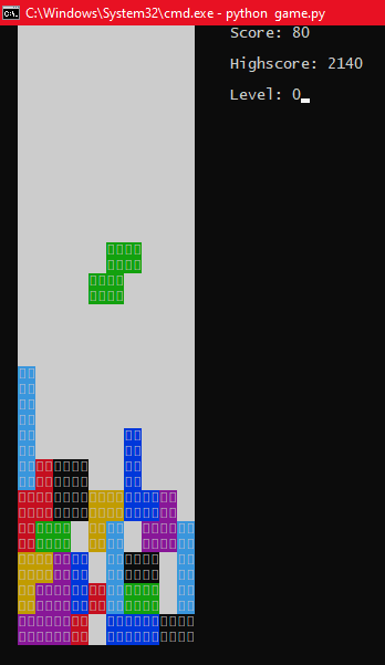 GitHub - ellio86/Terminal-Tetris: A Tetris clone written in python ...