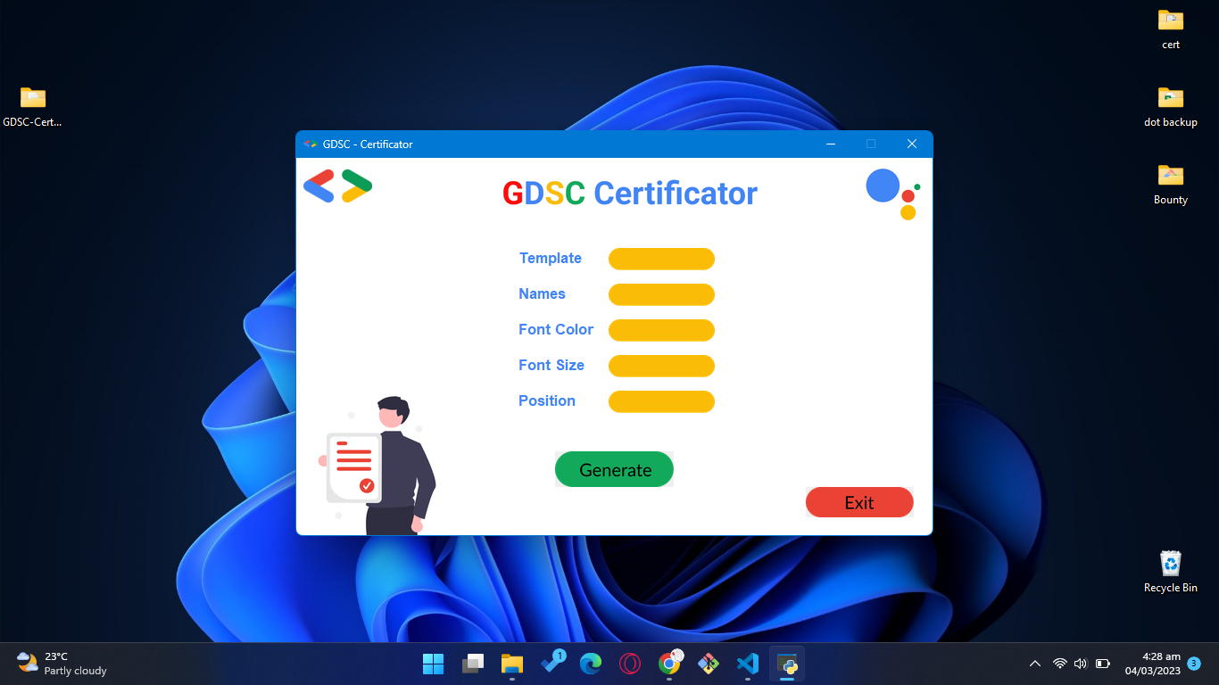 GDSC-Certificator