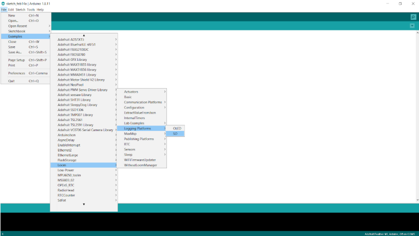 SD Pathway in Arduino