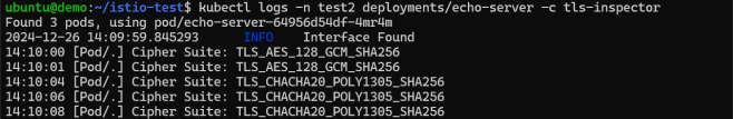 example log after applying label unit settings