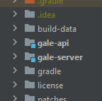 Example of a correctly set up project in IntelliJ, with the little cyan squares