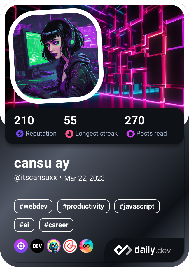 cansu ay's Dev Card