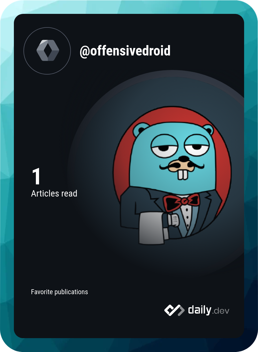 offensivedroid's Dev Card