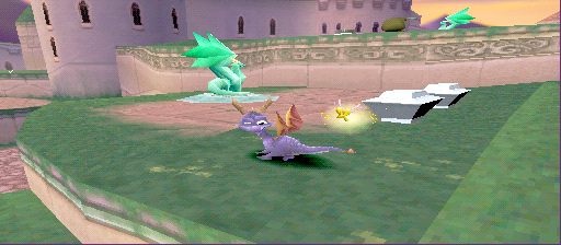 Spyro the Dragon screenshot from Town Square