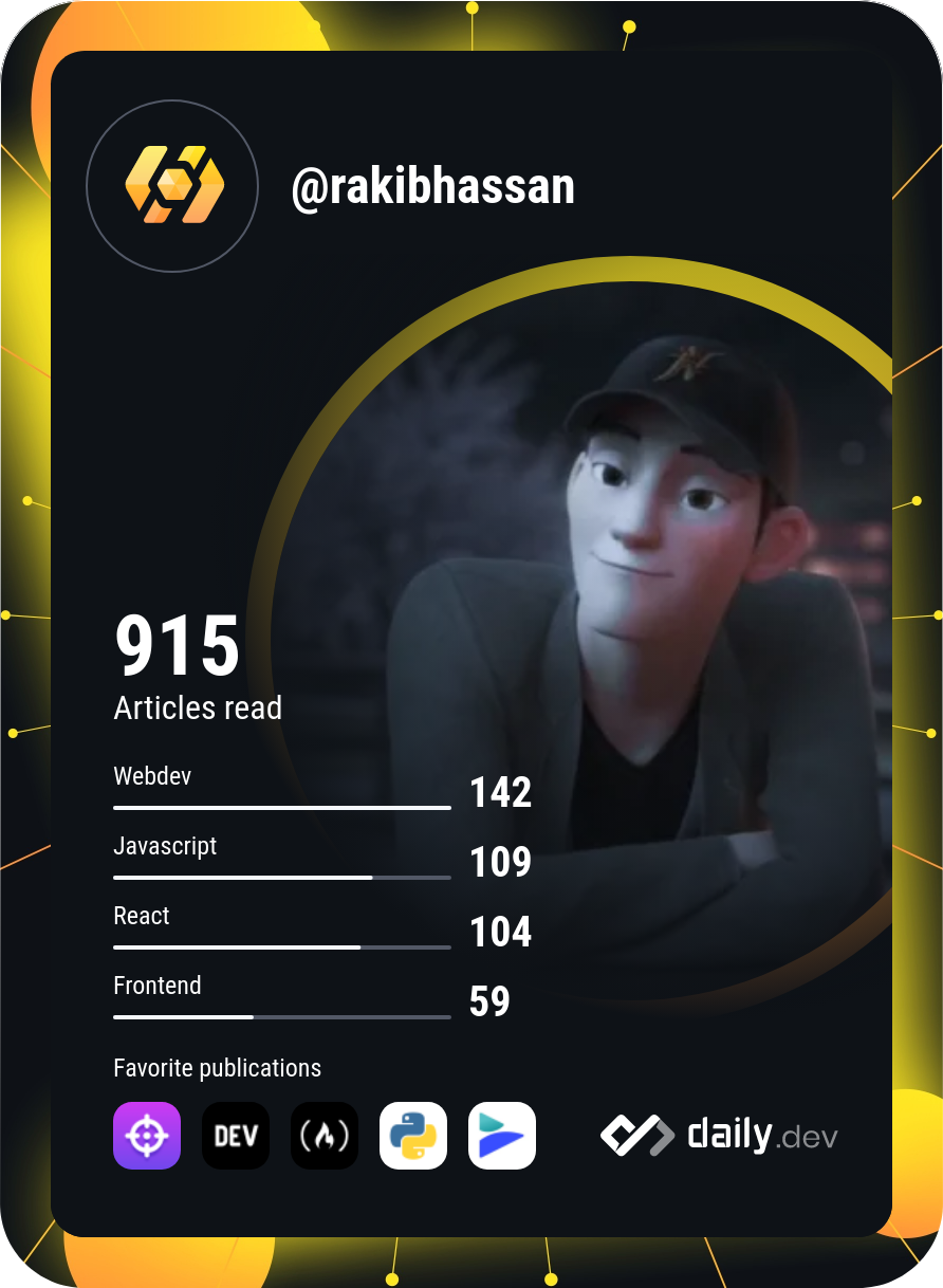 Rakib Hassan's Dev Card