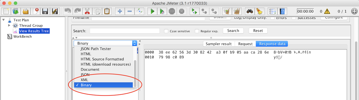 Binary response