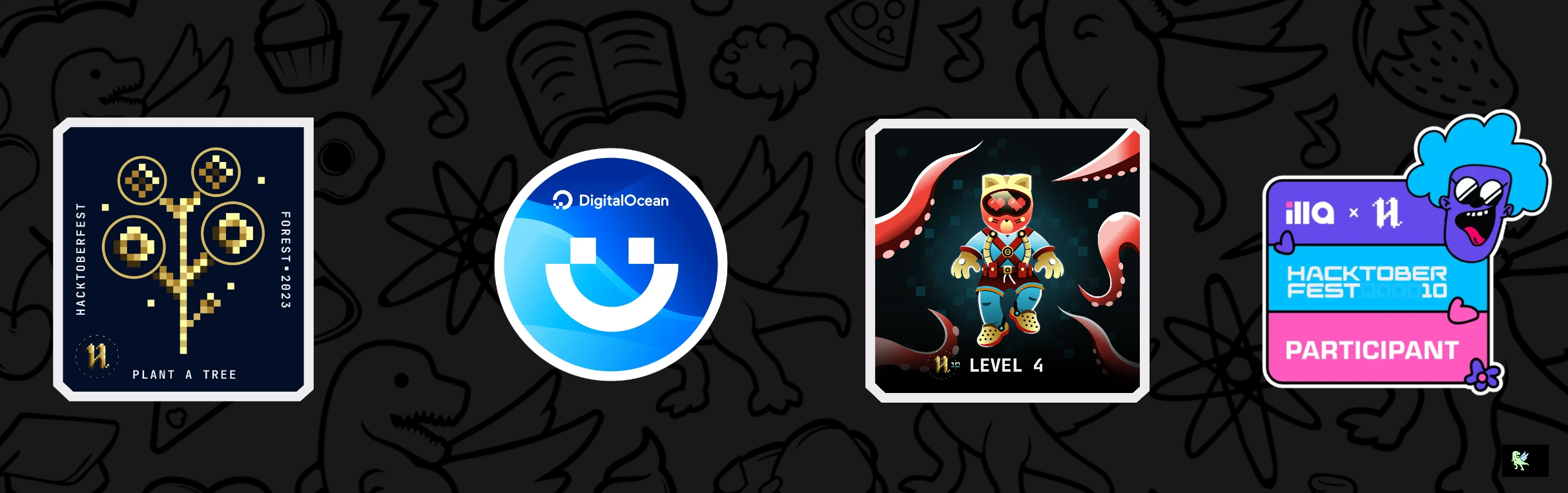 An image of @tizzz555's Holopin badges, which is a link to view their full Holopin profile