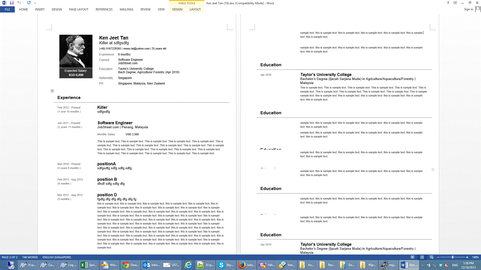 resume2013