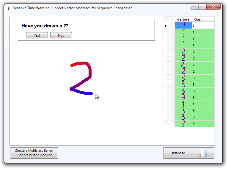 Dynamic Time Warping sample application