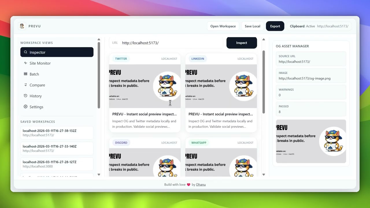 PREVU Demo