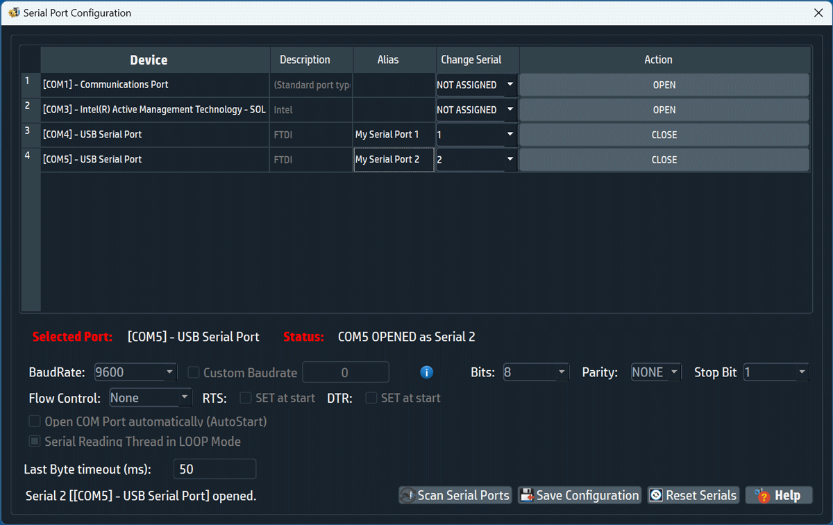 Multiple COM Ports