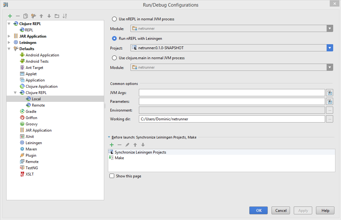 Setting a REPL