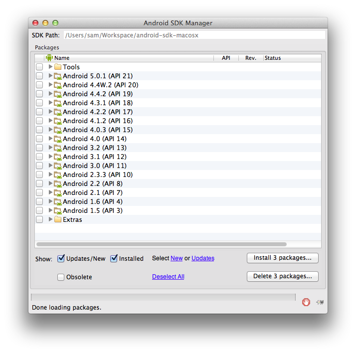 Android SDK Manager