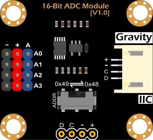 I2C ADS1115 16位AD转换模块