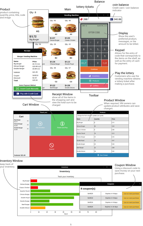 windows and components