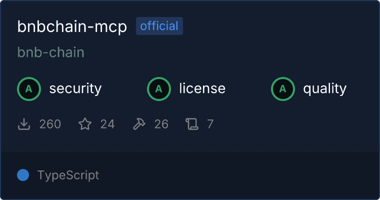 bnbchain-mcp MCP server