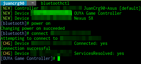 Connecting ouya controller to system