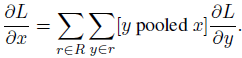 ROI pooling反向传播