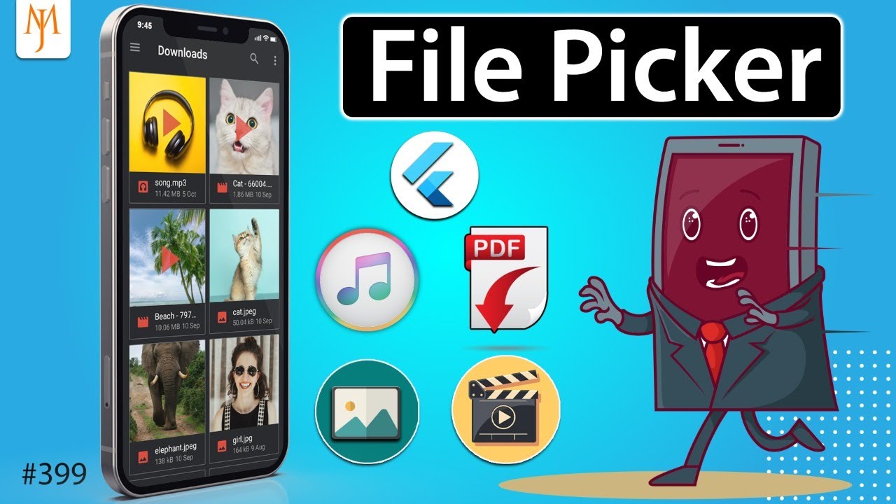 Flutter Tutorial - How To Use File Picker | The Right Way [2021] Android, iOS, Web & Desktop YouTube video