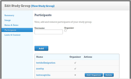 edit participants