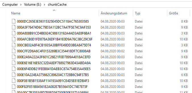 Cache example