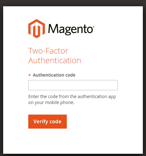 Magento 2 Two Factor Authentication