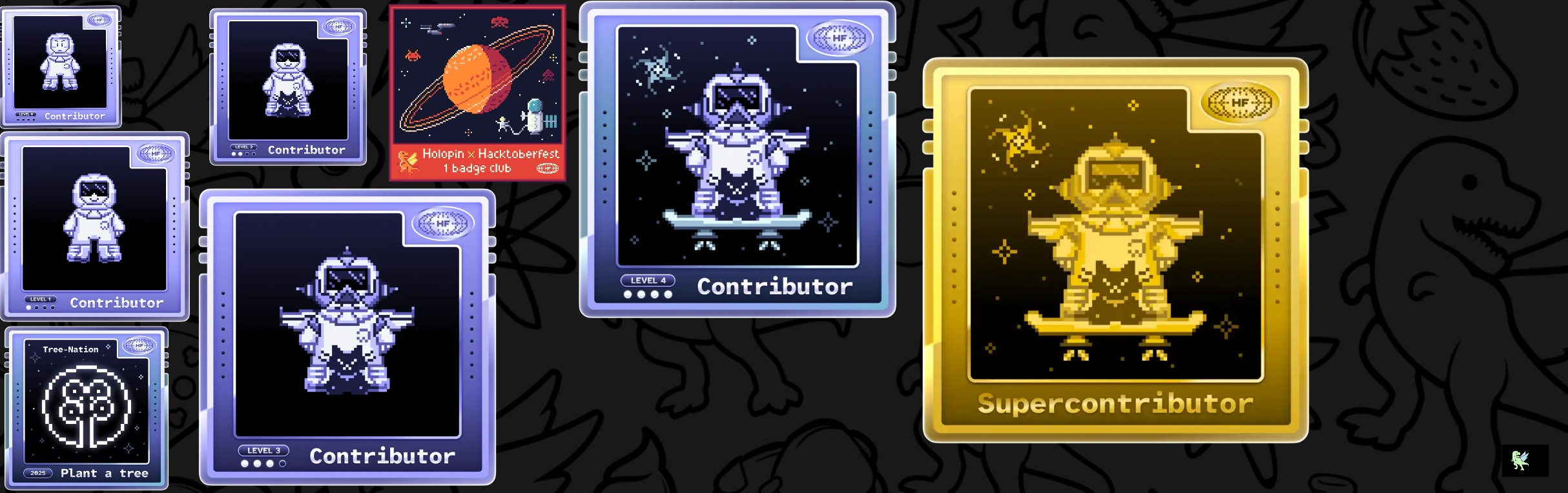 An image of @sandy4242's Holopin badges, which is a link to view their full Holopin profile