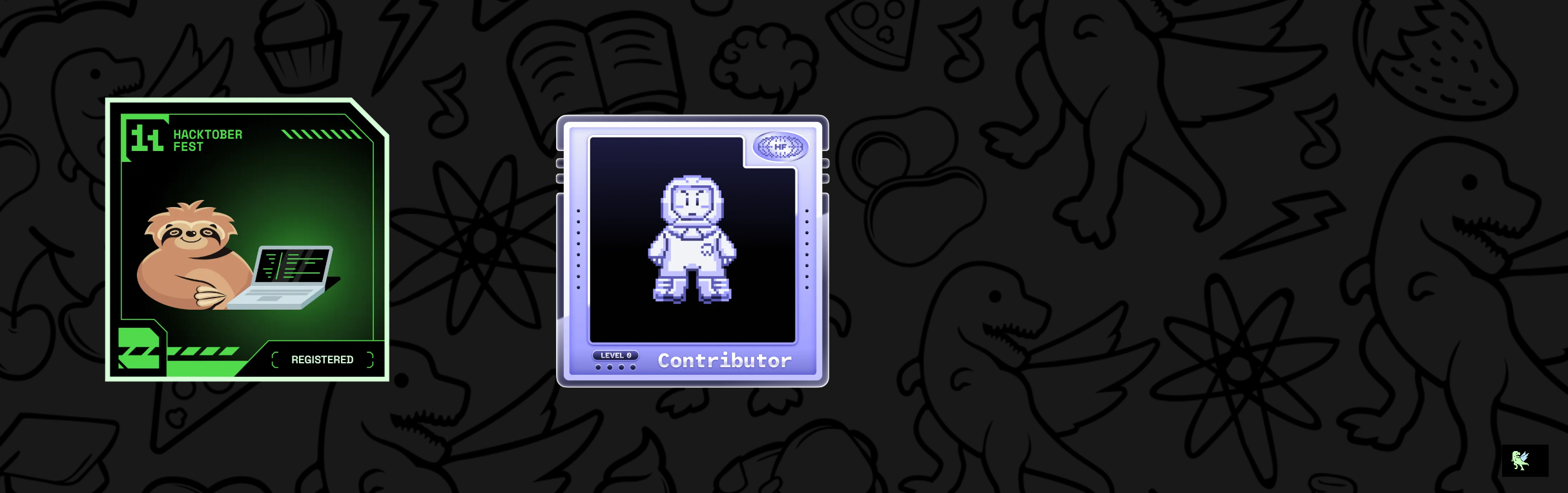 An image of @parthmagdum's Holopin badges, which is a link to view their full Holopin profile