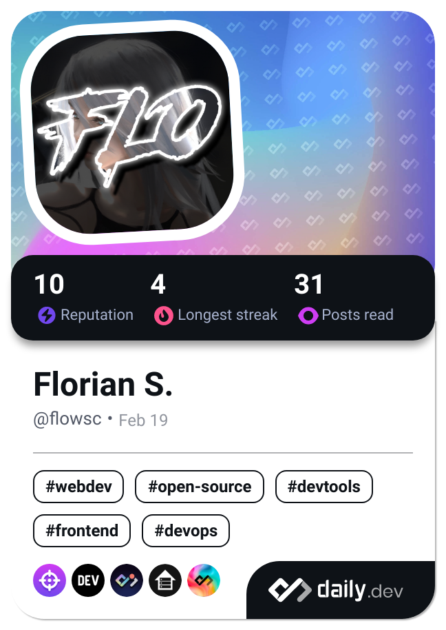 Florian S.'s Dev Card