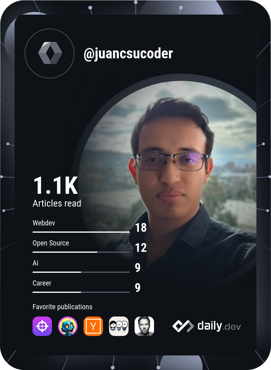 Juan Camilo Sánchez Urrego's Dev Card