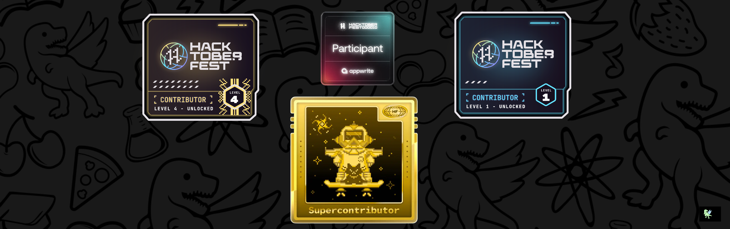 An image of @divyanshulohani's Holopin badges, which is a link to view their full Holopin profile