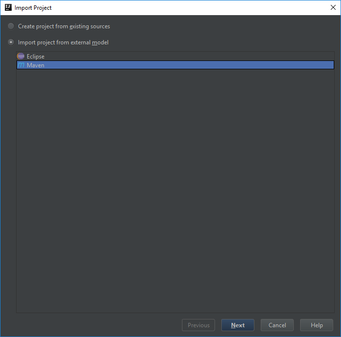 IntelliJ import step 1