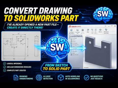 SwpilotCLI: Drop in a hand-drawn sketch and AI instantly generates a SolidWorks part