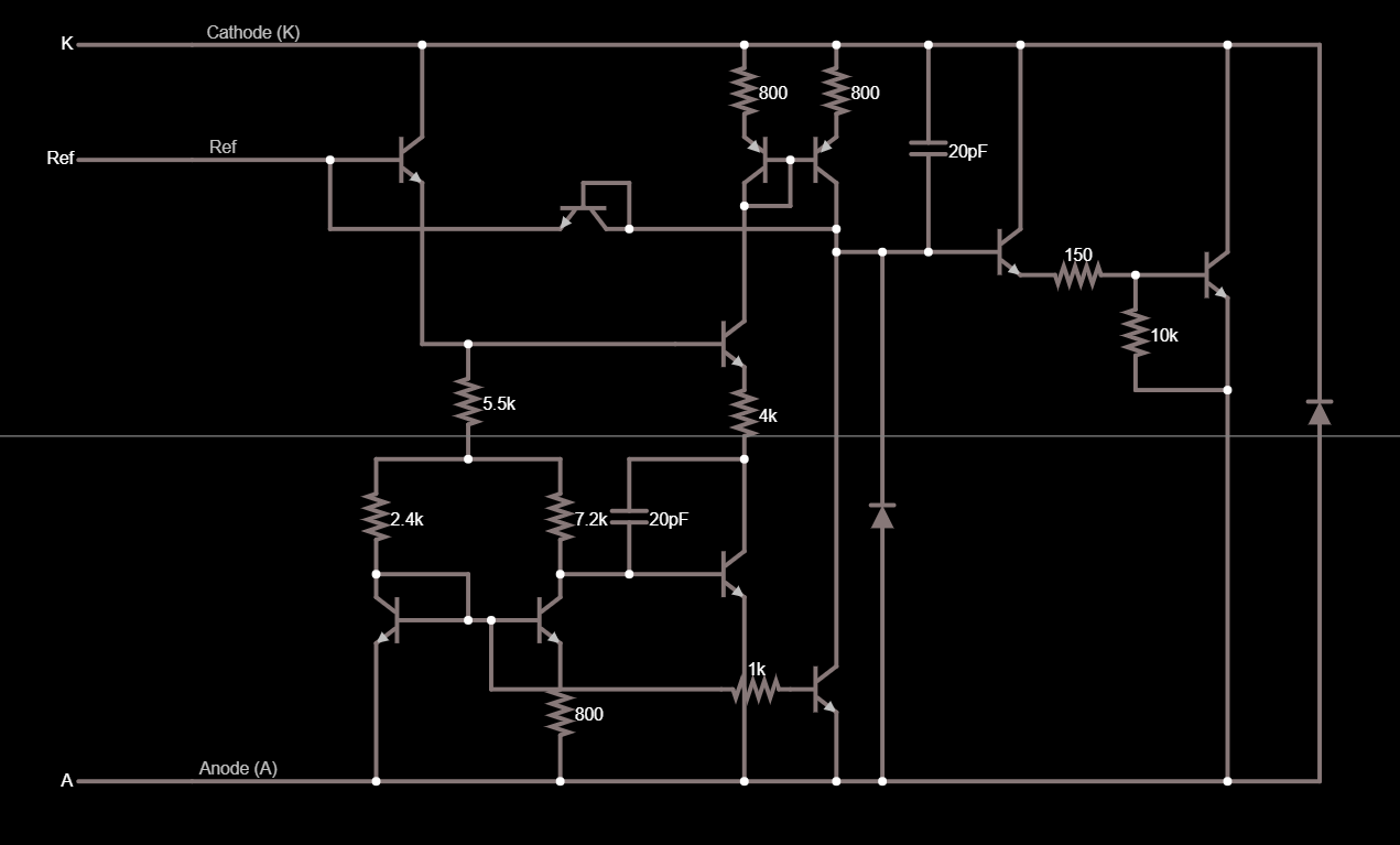 TL431 on CircuitJS