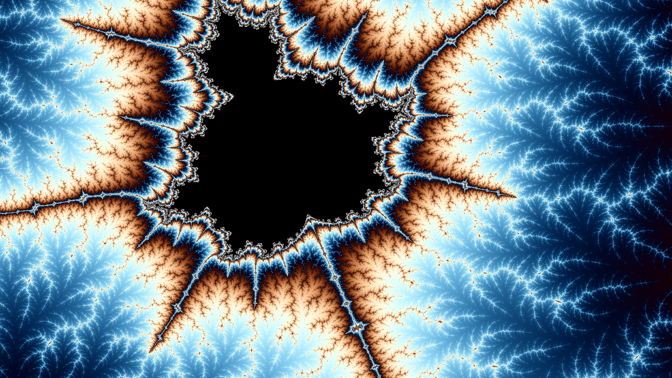 Section from a regular Mandelbrot set