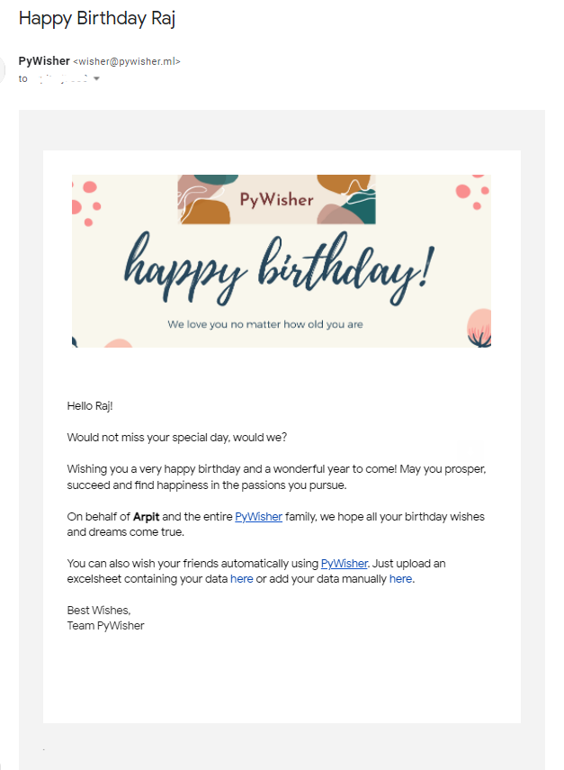 Email Template