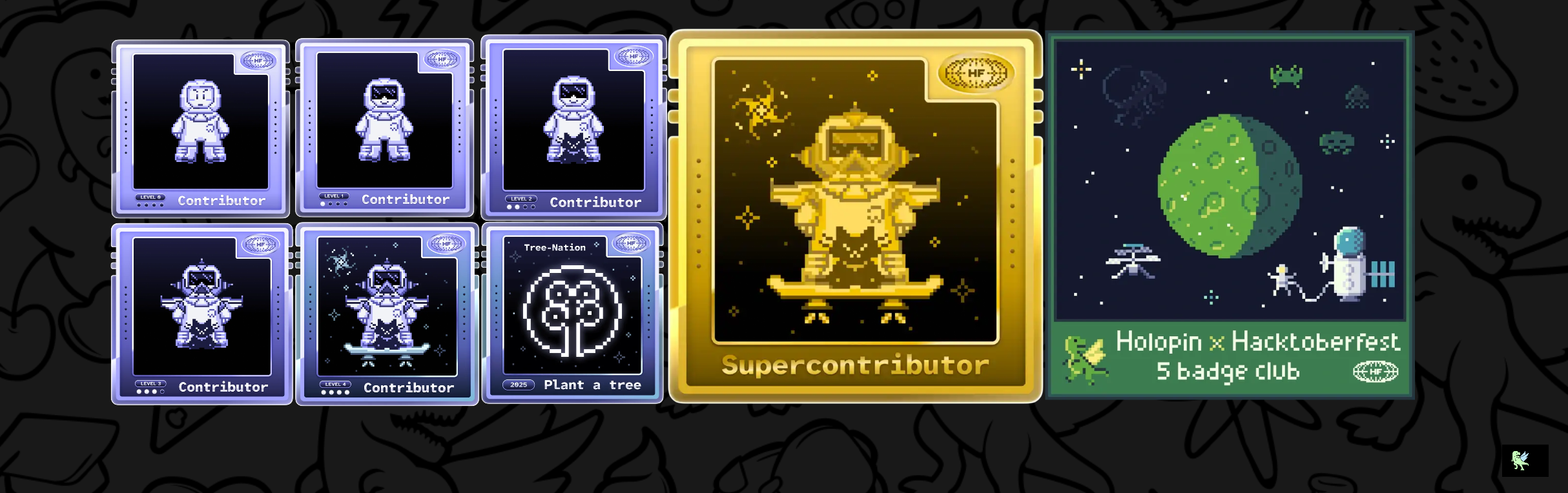 An image of @nayansaraff's Holopin badges, which is a link to view their full Holopin profile