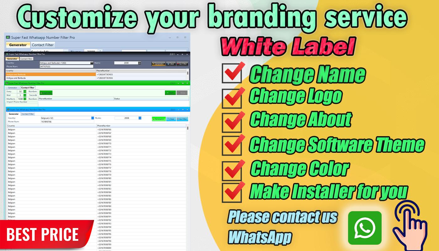 Super Fast Whatsapp Numbers Filter-Full Reseller