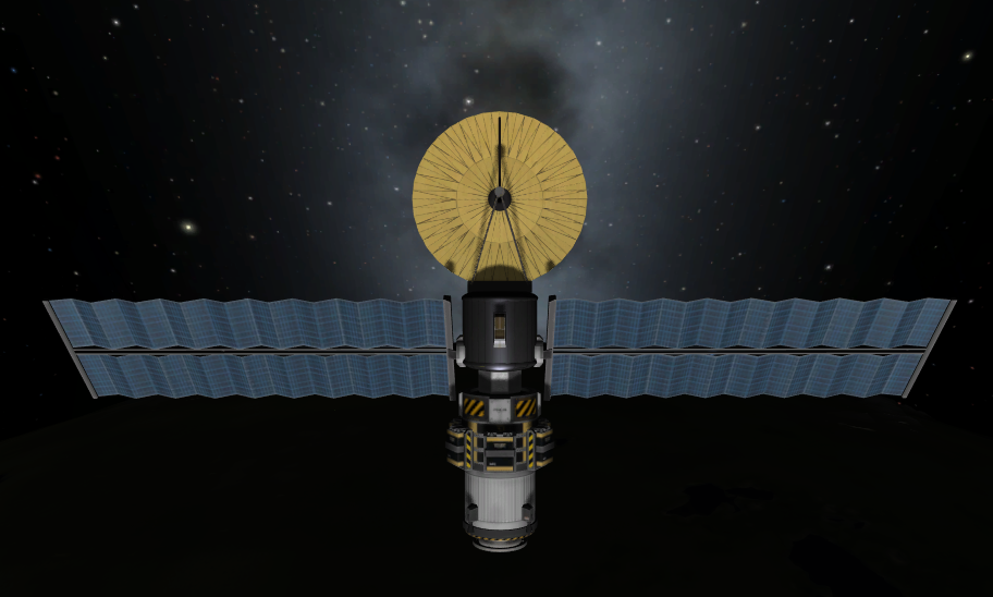 Space telescope in orbit