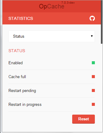 OpCacheGUI staus mobile