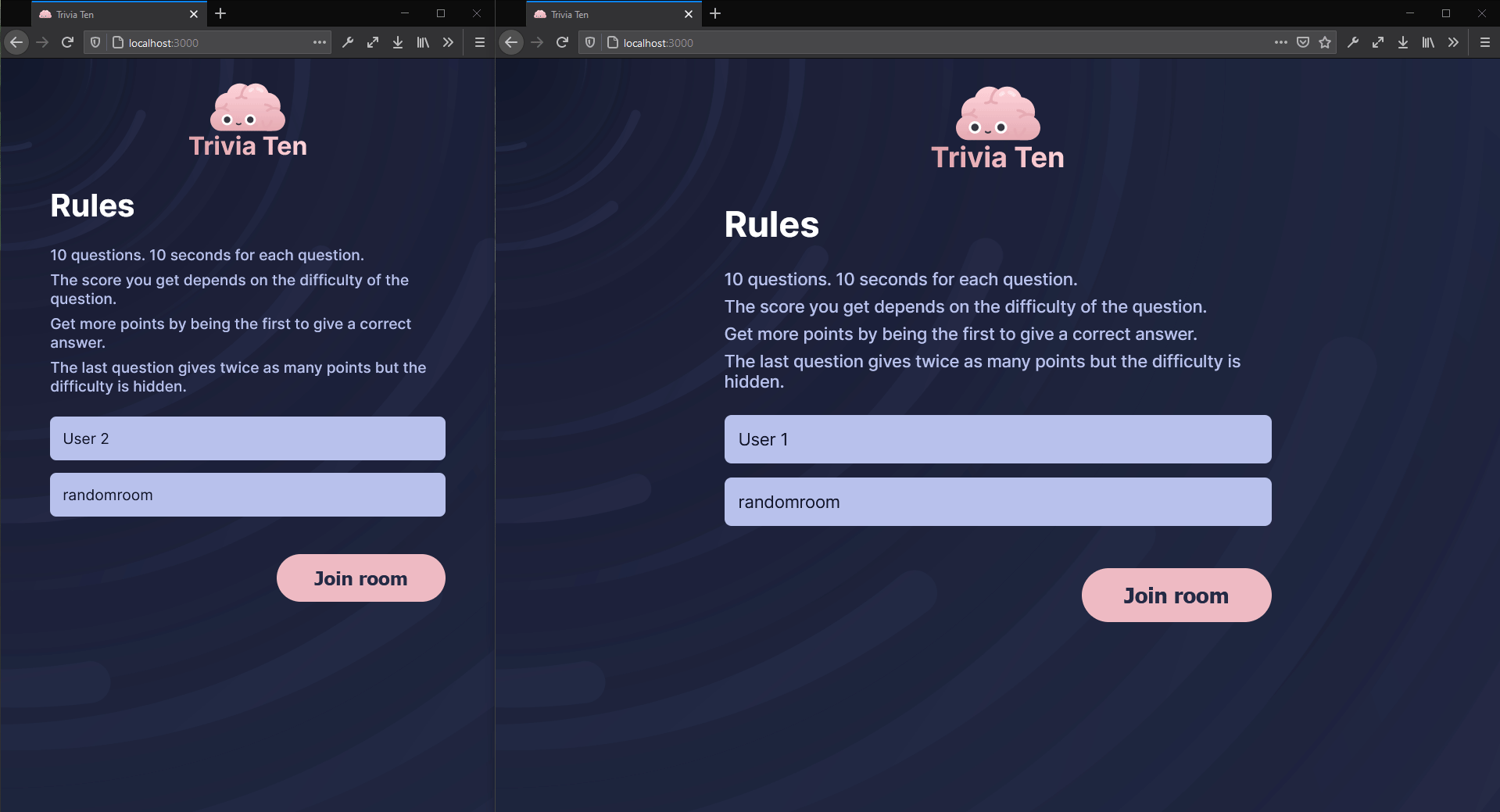 GitHub - Jeusto/trivia-ten: 🧠 Multiplayer quiz web application with ...